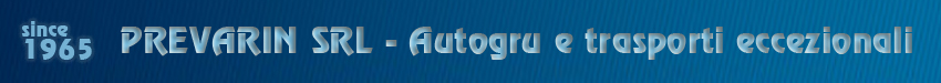 AUTOGRU E TRASPORTI ECCEZIONALI IN CALABRIA PREVARIN SRL 